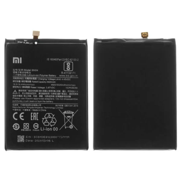 Batterie Redmi REDMI 9/NOTE 9/POCO M2 BN54 – Image 2