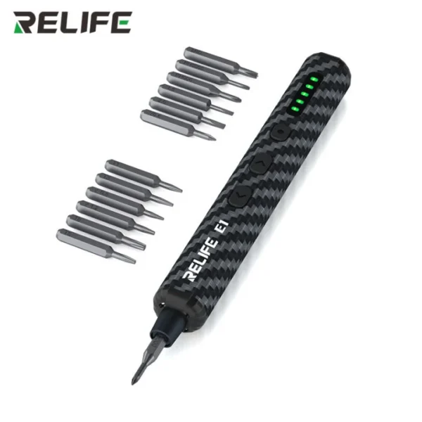 RELIFE E1 Jeu de tournevis électriques en fibre de carbone