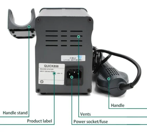 Station A Air Chaud Quick 858D 700W – Image 5