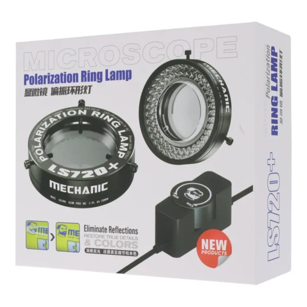 MECHANIC LS720+ Lampe annulaire polarisante réglable pour microscope – Image 3